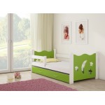 Otroška postelja 4kids Green White